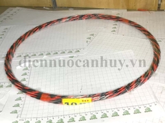 Dây mồi luồn dây điện Đài Loan đen đỏ to 10m
