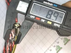 Dây mồi luồn dây điện Đài Loan đen đỏ to 10m