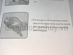 Kéo cắt ống nước 3-42 mm mầu xanh