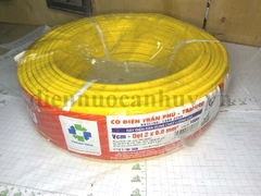 Dây điện đôi trần phú Vcm-Dẹt 2x6.0 ô van
