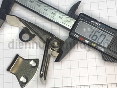 Khóa mỏ vịt đại sắt trắng 25x75