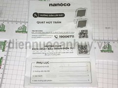 Quạt hút mùi Pana nanoco NCV1520-C 16W Trần ngang lỗ mở 210x210