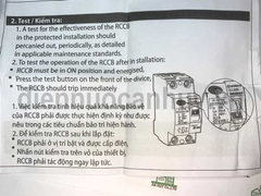 aptomat chống giật sino 32a - RCCB