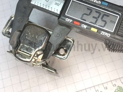 Bản lề bật Fulco inox 201 FC-317 Cong vừa (Half OverlayLoại B). Bản lề hơi giảm chấn đế tháo lắp nhanh trùm nửa