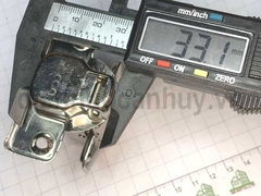 Bản lề bật Fulco inox 201 FC-317 Cong vừa (Half OverlayLoại B). Bản lề hơi giảm chấn đế tháo lắp nhanh trùm nửa