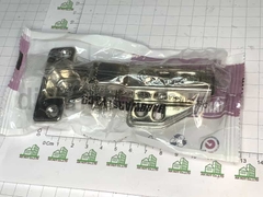 Bản lề bật Fulco inox 201 FC-317 Cong vừa (Half OverlayLoại B). Bản lề hơi giảm chấn đế tháo lắp nhanh trùm nửa