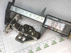 Bản lề bật Fulco FC-317 Inox 201 loại C (Lọt Lòng). Dòng tháo lắp nhanh có giảm chấn chịu ẩm ướt