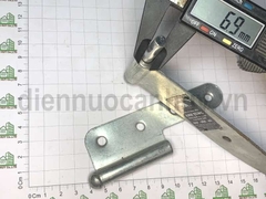 Bản lề chôn tường sắt mạ trắng loại nhỏ 110 mm số 2