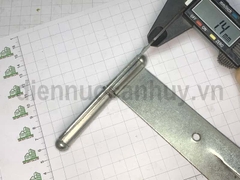 Bản lề chôn tường sắt mạ trắng loại nhỏ 110 mm số 2