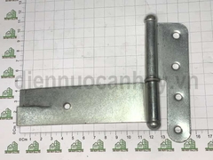 Bản lề chôn tường sắt mạ trắng loại nhỏ 110 mm số 2