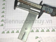 Bản lề chôn tường sắt mạ trắng loại nhỏ 110 mm số 2