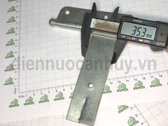 Bản lề chôn tường sắt mạ trắng loại nhỏ 110 mm số 2