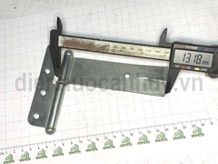 Bản lề chôn tường sắt mạ trắng loại nhỏ 110 mm số 2