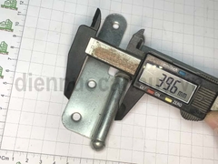 Bản lề chôn tường sắt mạ trắng loại nhỏ 110 mm số 2