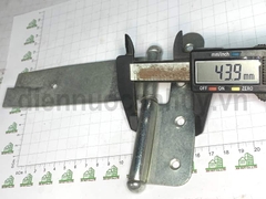 Bản lề chôn tường số 5 sắt mạ trắng loại to 125 mm