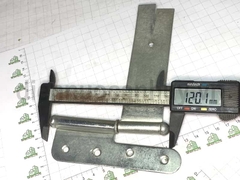 Bản lề chôn tường số 5 sắt mạ trắng loại to 125 mm