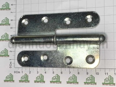 Bản lề cối cửa sắt mạ trắng rẻ 100x40 Anh Tùng số 2 (hộp 4 cái trái phải)