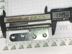 Bản lề cối cửa sắt mạ trắng rẻ 100x40 Anh Tùng số 2 (hộp 4 cái trái phải)