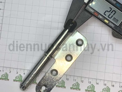 Bản lề cối cửa sắt mạ trắng rẻ 100x40 Anh Tùng số 2 (hộp 4 cái trái phải)
