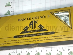 Bản lề cối cửa sắt mạ trắng rẻ 125x43 Anh Tùng số 3