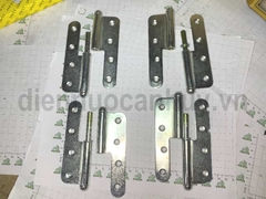 Bản lề cối cửa sắt mạ trắng rẻ 125x43 Anh Tùng số 3