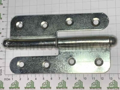 Bản lề cối cửa sắt mạ trắng rẻ 125x43 Anh Tùng số 3