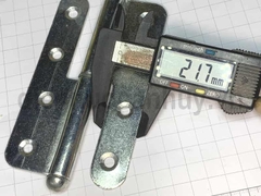 Bản lề cối cửa sắt mạ trắng rẻ 125x43 Anh Tùng số 3