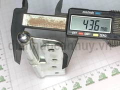 Bản lề cối cửa sắt mạ trắng rẻ 125x43 Anh Tùng số 3