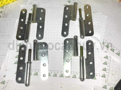 Bản lề cối cửa sắt mạ trắng rẻ 125x47 Anh Tùng số 5