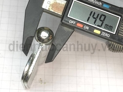 Bản lề cối cửa sắt mạ trắng rẻ 125x47 Anh Tùng số 5