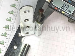 Bản lề cối cửa sắt mạ trắng rẻ 125x47 Anh Tùng số 5