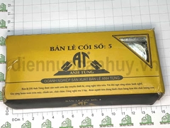 Bản lề cối cửa sắt mạ trắng rẻ 125x47 Anh Tùng số 5