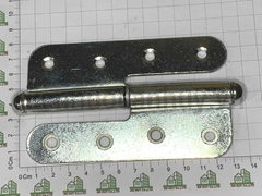 Bản lề cối cửa sắt mạ trắng rẻ 125x47 Anh Tùng số 5