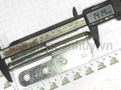 Bản lề cối cửa sắt mạ trắng rẻ 125x47 Anh Tùng số 5