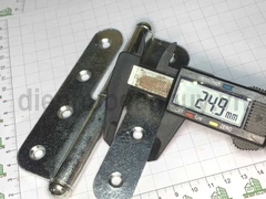 Bản lề cối cửa sắt mạ trắng rẻ 125x47 Anh Tùng số 5