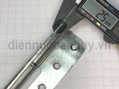 Bản lề cối cửa sắt mạ trắng rẻ 125x47 Anh Tùng số 5