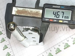 Bản lề cối cửa sắt mạ trắng rẻ 125x47 Anh Tùng số 5