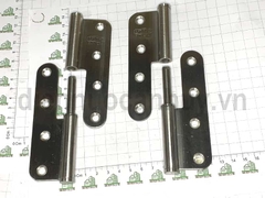 Bản lề cối inox 201 rẻ số 2 123x47x2.5  (bộ 2 cái trái phải)