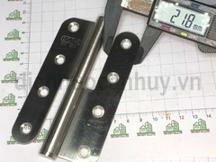 Bản lề cối inox 201 rẻ số 2 123x47x2.5  (bộ 2 cái trái phải)
