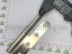 Bản lề cối inox 201 rẻ số 2 123x47x2.5  (bộ 2 cái trái phải)