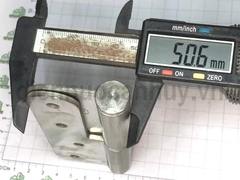 Bản lề cối inox 304 xịn Việt Tiệp 08125-304 bên trái 125x52x3