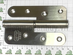 Bản lề cối inox 304 xịn Việt Tiệp 08125-304 bên trái 125x52x3