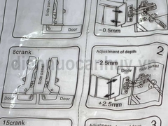 Bản lề thẳng giảm chấn FULCO Inox 304 xịn (Tháo lắp nhanh) - Tự đóng êm, chống gỉ sét