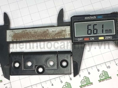 Bản lề lá 1 chiều sơn đen sắt mỏng 66x25 mm