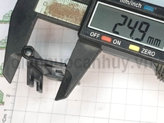 Bản lề lá 1 chiều sơn đen sắt mỏng 66x25 mm