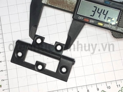 Bản lề lá 1 chiều sơn đen sắt mỏng 66x25 mm