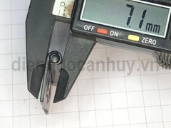 Bản lề lá 1 chiều sơn đen sắt mỏng 66x25 mm