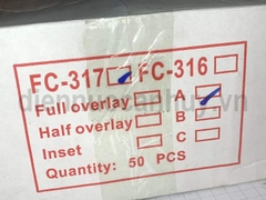 Bản lề thẳng giảm chấn FULCO Inox 201.Tự đóng êm, chống gỉ sét, hàng thường