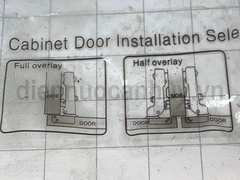 Bản lề thẳng giảm chấn FULCO Inox 201.Tự đóng êm, chống gỉ sét, hàng thường