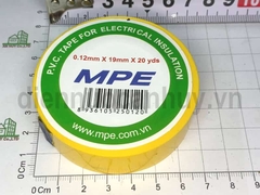 Băng dính điện MPE 20Y 18m mầu Vàng